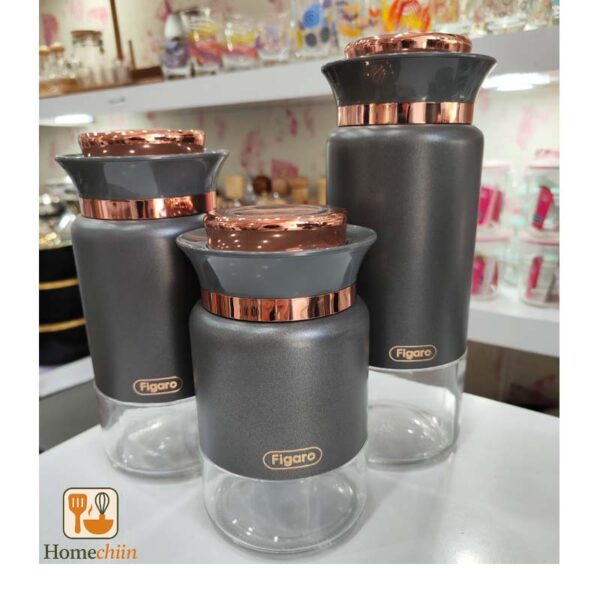 بانکه سه تایی گرد فیگارو طوسی figaro