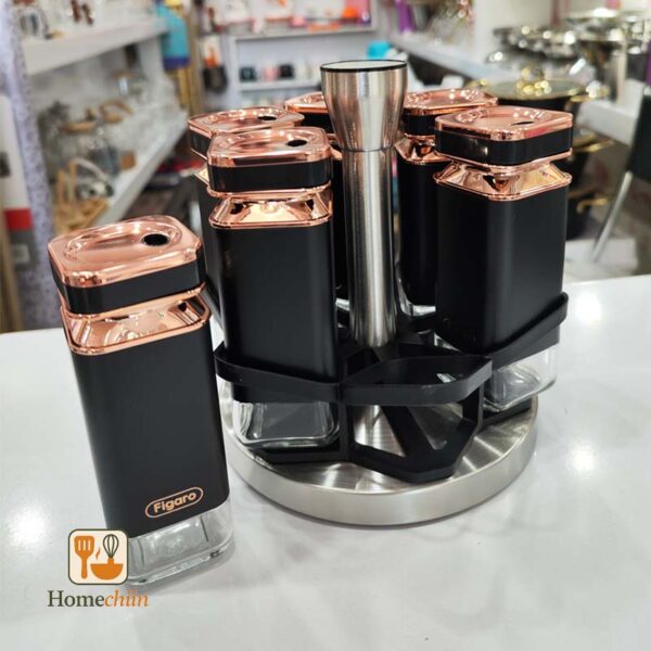 ست ادویه گردان مربع فیگارو figaro