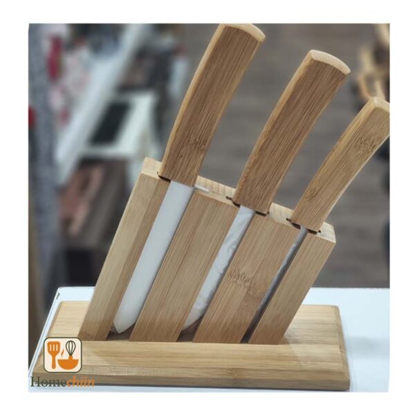 چاقو آشپزخانه بامبو 4 پارچه bamboom