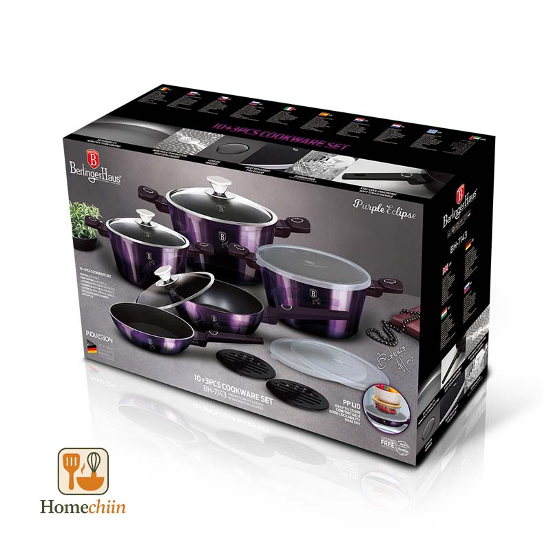 سرویس قابلمه برلینگر هاوس بنفش BH-7143 Purple - تصویر 2