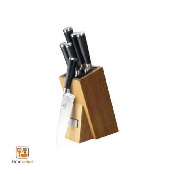 سرویس چاقو با پایه بامبو Berlinger Haus BH/2425 مشکی