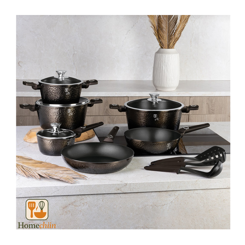 سرویس قابلمه ۱۵ پارچه برلینگر هاوس قهوه ای Berlinger Haus BH8244 3 خرید سرویس قابلمه ارزان با کیفیت berlinger haus