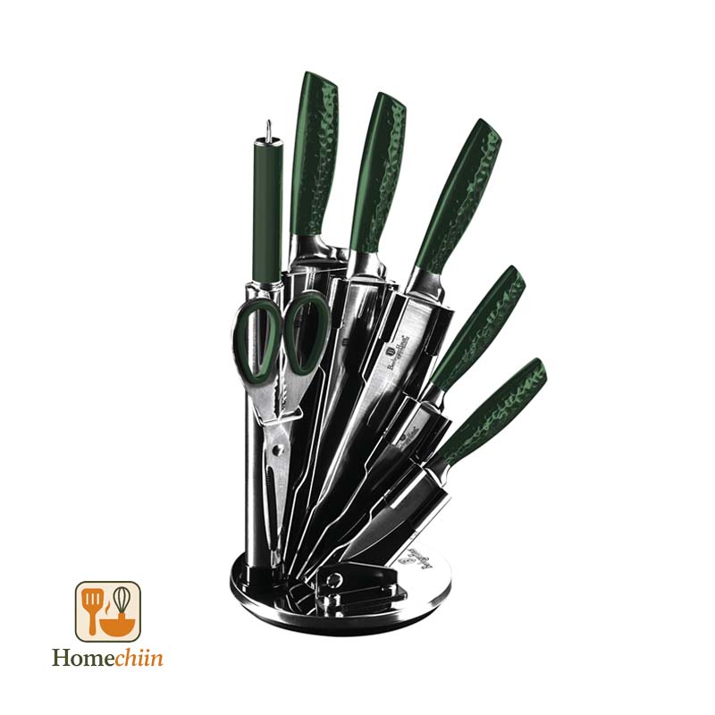 سرویس چاقو 8 تکه برلینگر هاوس با پایه زمرد Berlinger Haus BH/2463 1 سرویس چاقو 8 تکه برلینگر هاوس با پایه زمرد